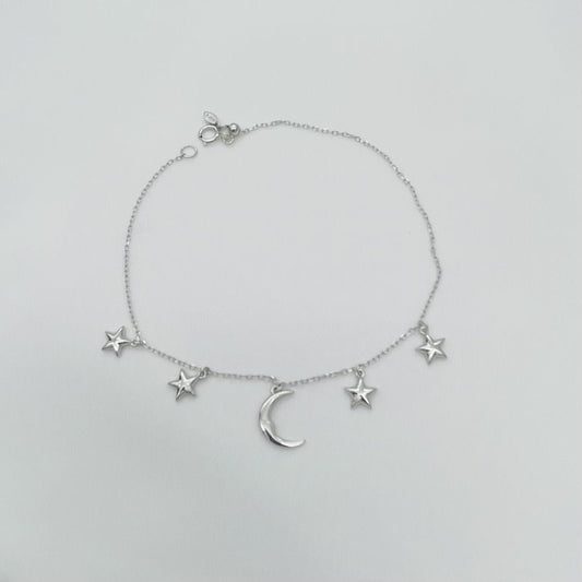S1743 Moon & Stars Bracelet Adjust to 8"