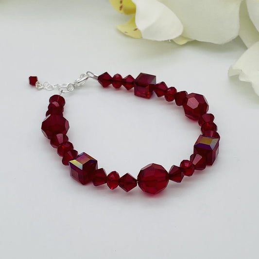 C1288 Red Bracelet SW 8"