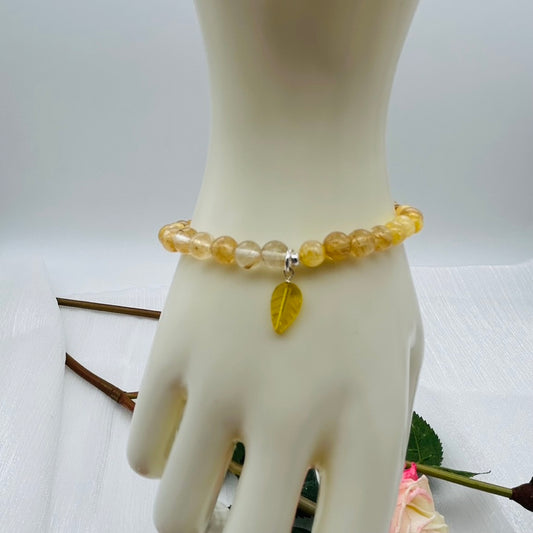 ST1350BL Citrine Bracelet 7.5"