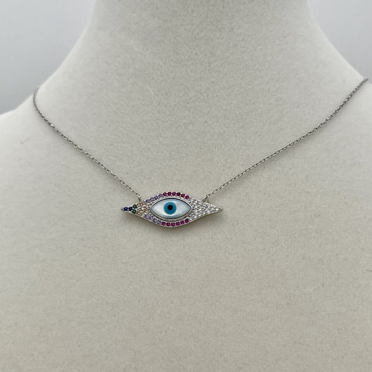 Z1474 Eye Necklace 17"