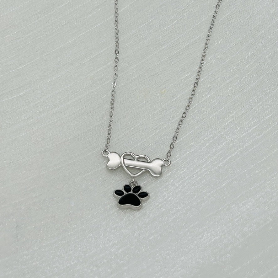 S1766 Dog Lover's Necklace 18"