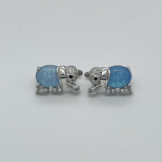 ST1736 Elephant Blue Opal