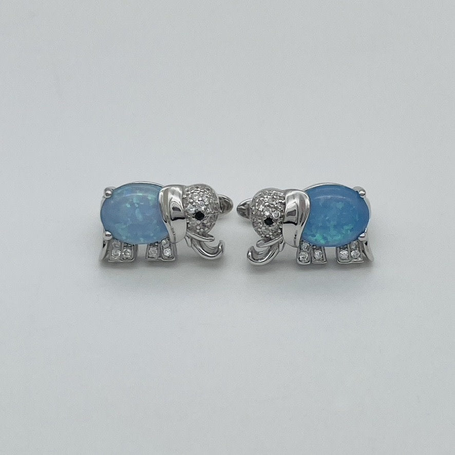 ST1736 Elephant Blue Opal
