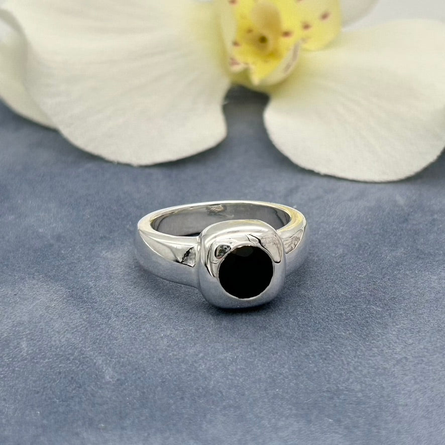 ST1776 Onyx Ring # 8 Final Sale