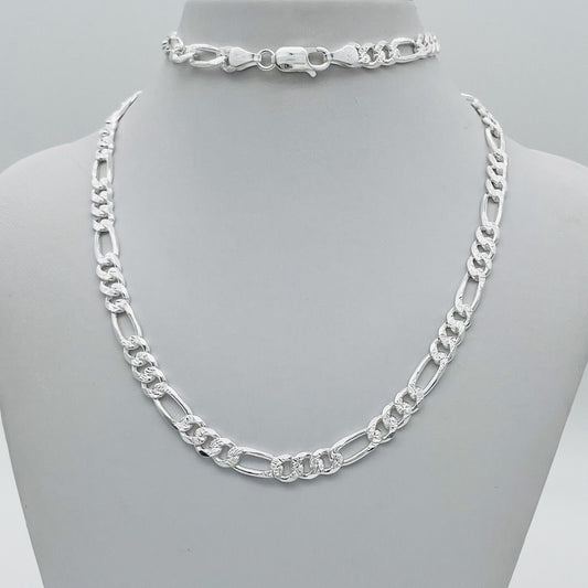 S1667CH Figaro Pave Chain 5.7mm X 22"