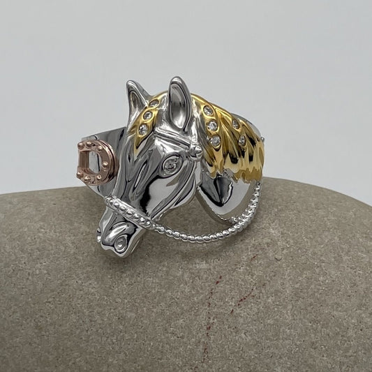 Z1563R Horse Men's Ring