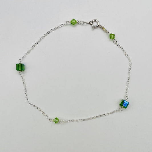 C1261 SW Green Anklet 11"