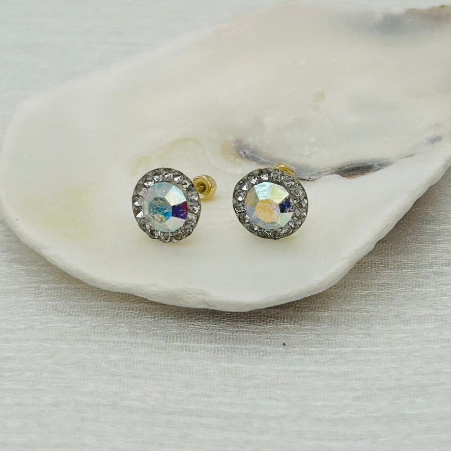 G301 7mm AB Earrings