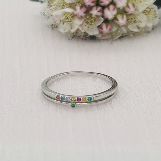 Z1797R Colorful Happy Ring