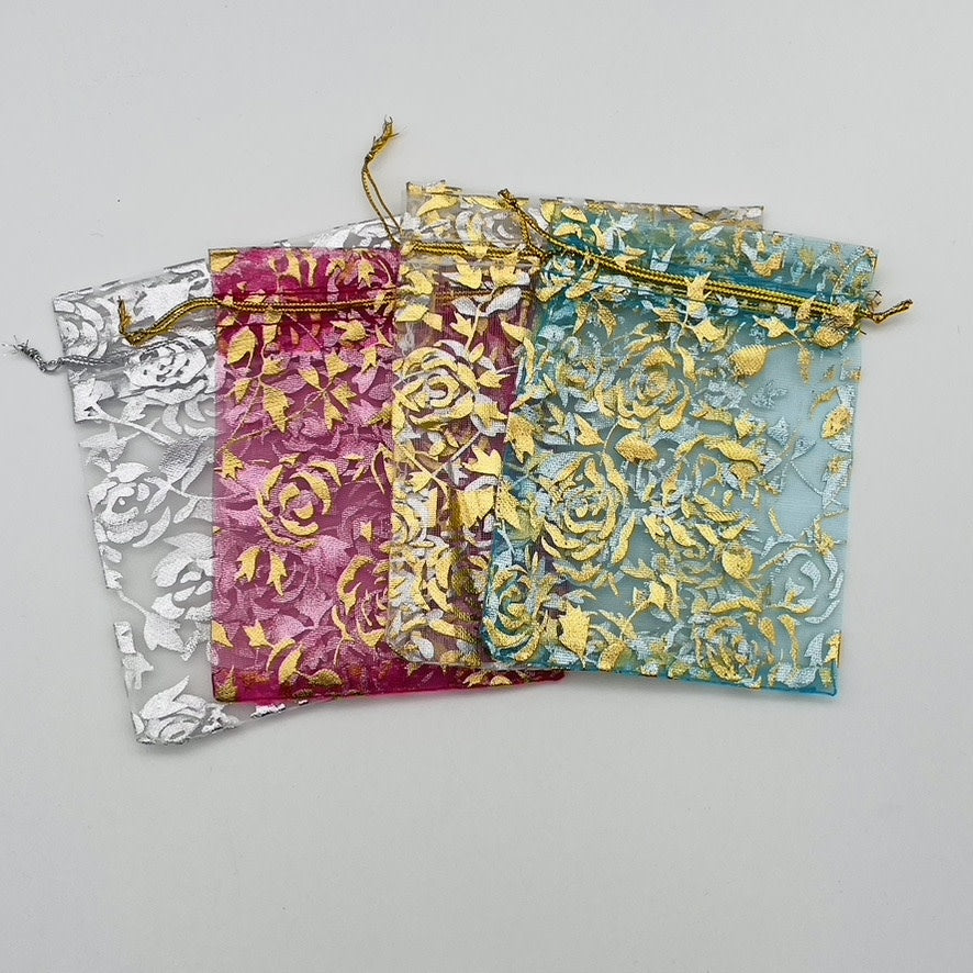 BT114 4.5mm.X4mm. Organza Bags 25 Ct.