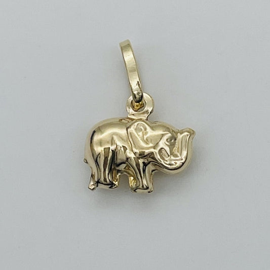 14KG60 Elephant Pendant 15mm.