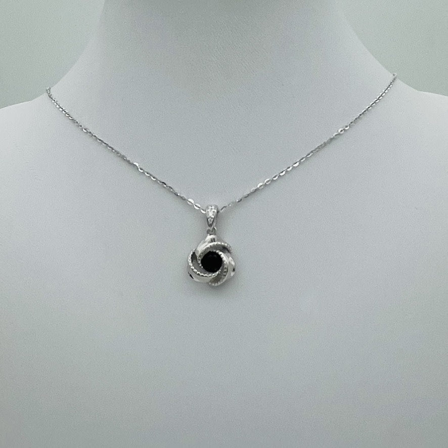 Z1636 Black Necklace 17"