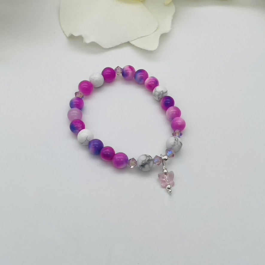 CH956BL Mountain Jade Bracelet 5.5"