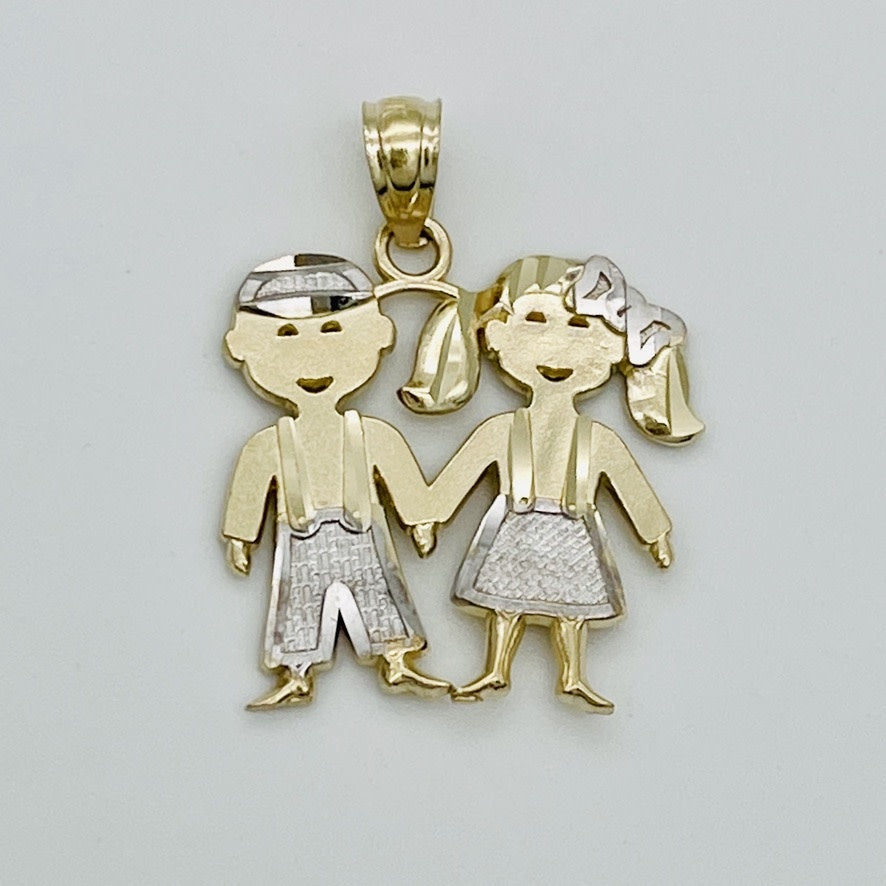 G122 14K Gold Pendant 20mm. X 15mm.