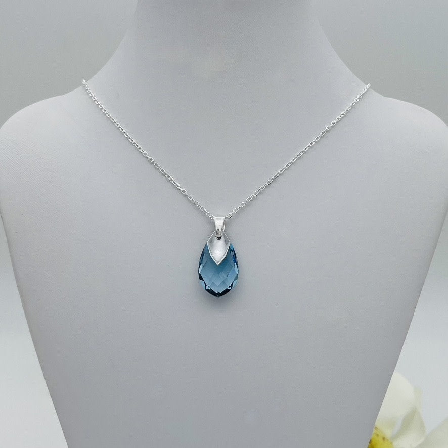 C1329SW Blue Necklace 18"