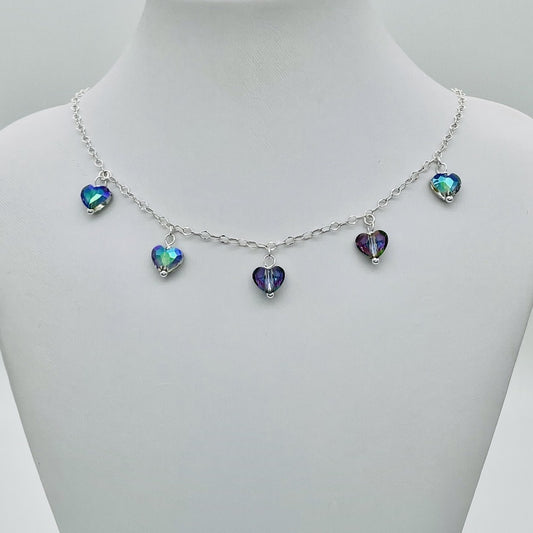C1254SW Hearts Necklace 16"
