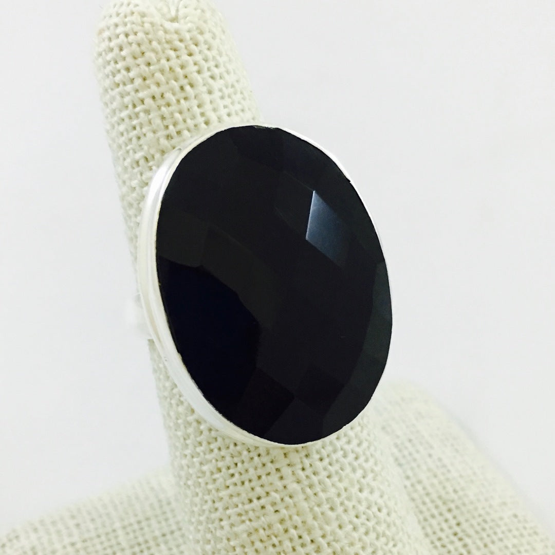 ST1243 Black Onyx Ring