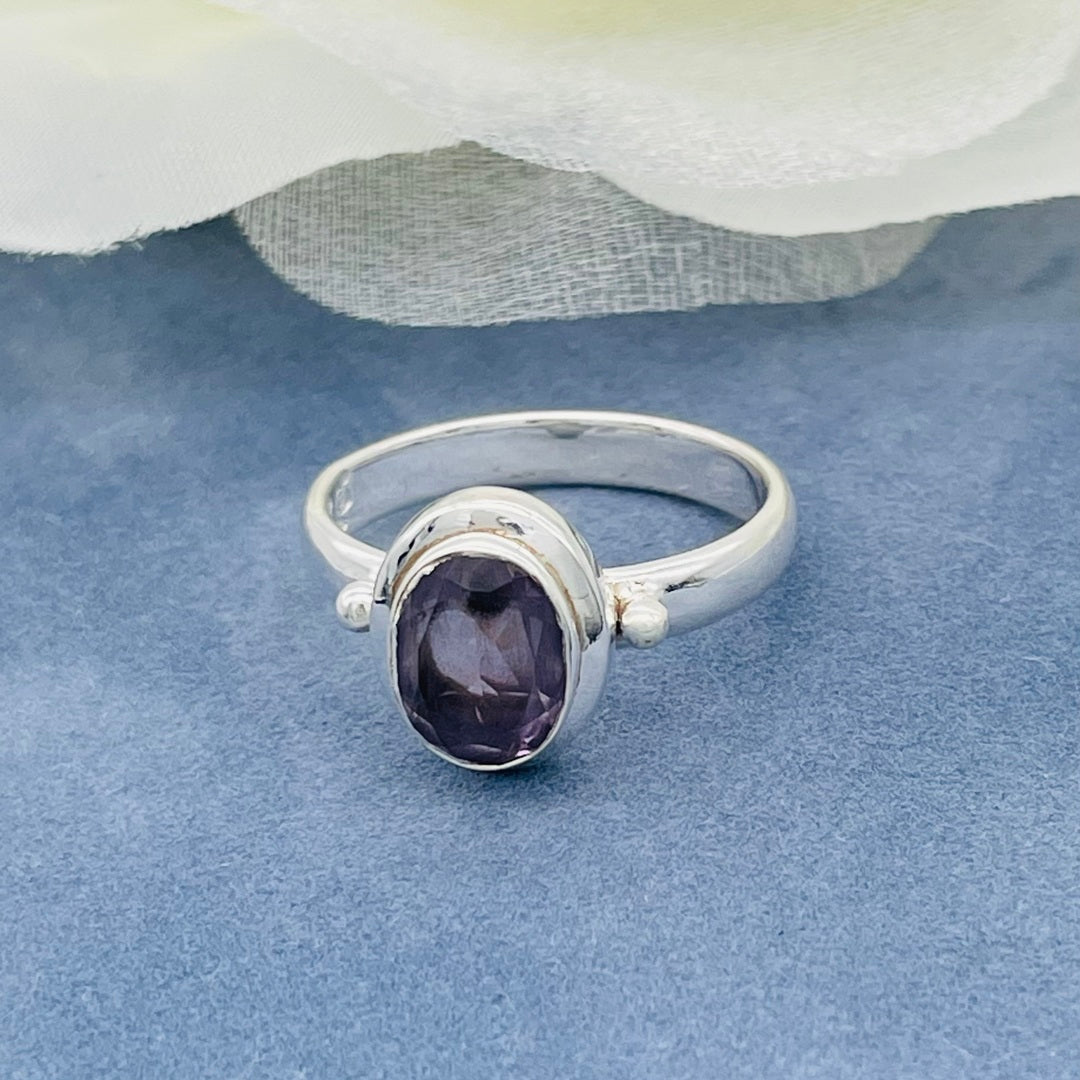ST1654 Amethyst Ring #8.5
