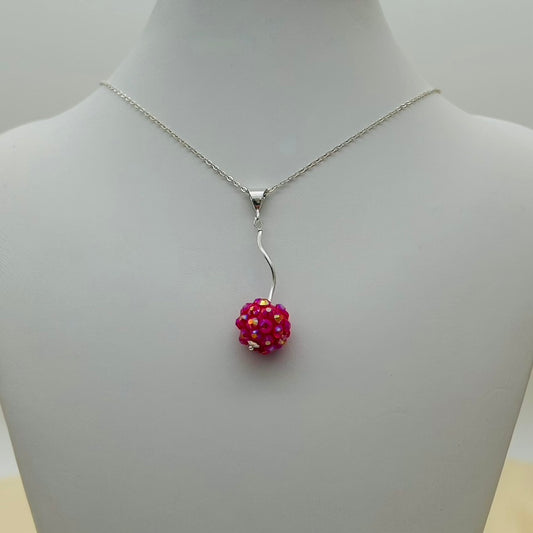 C1412NL Hot Pink Necklace 18"