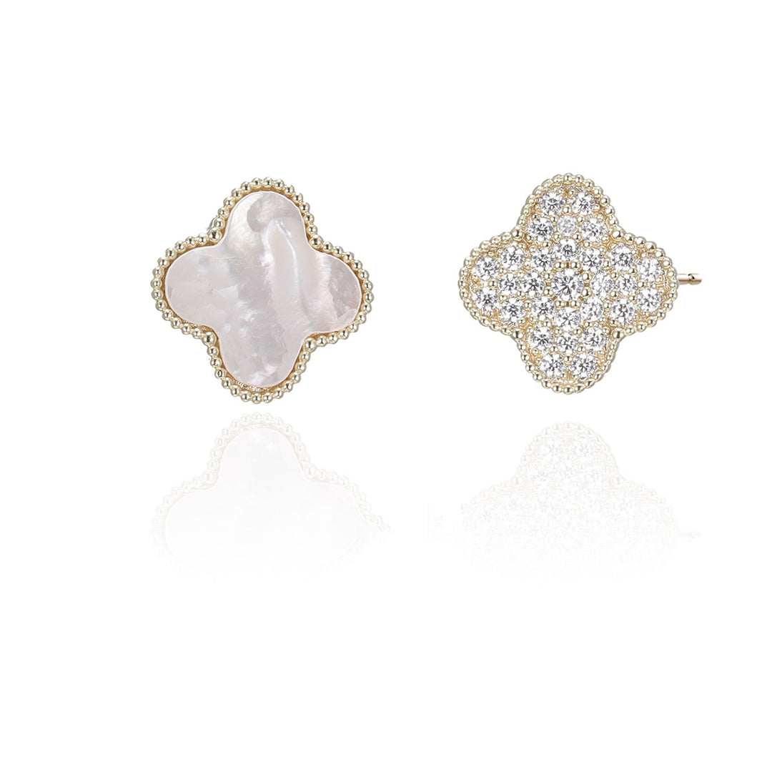 SH1020 Gold Plated Clover Earrings