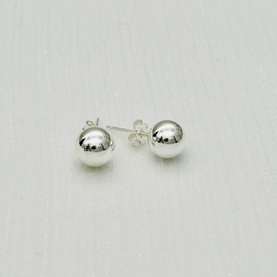 S1054 Ball Earrings 9mm