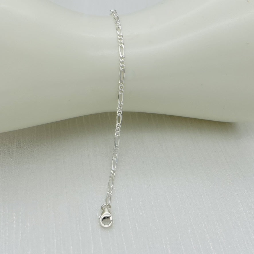 S1572BL Figaro Bracelet 2.1mm. X 7"