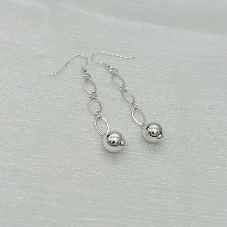 S1777 Ball Earrings 3"