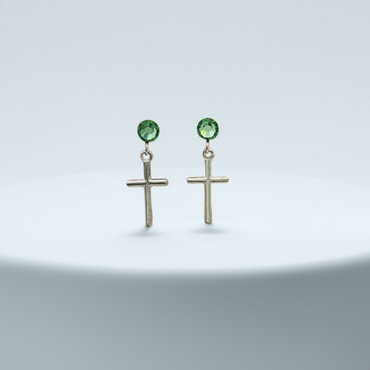 C1480SW Cross Earrings