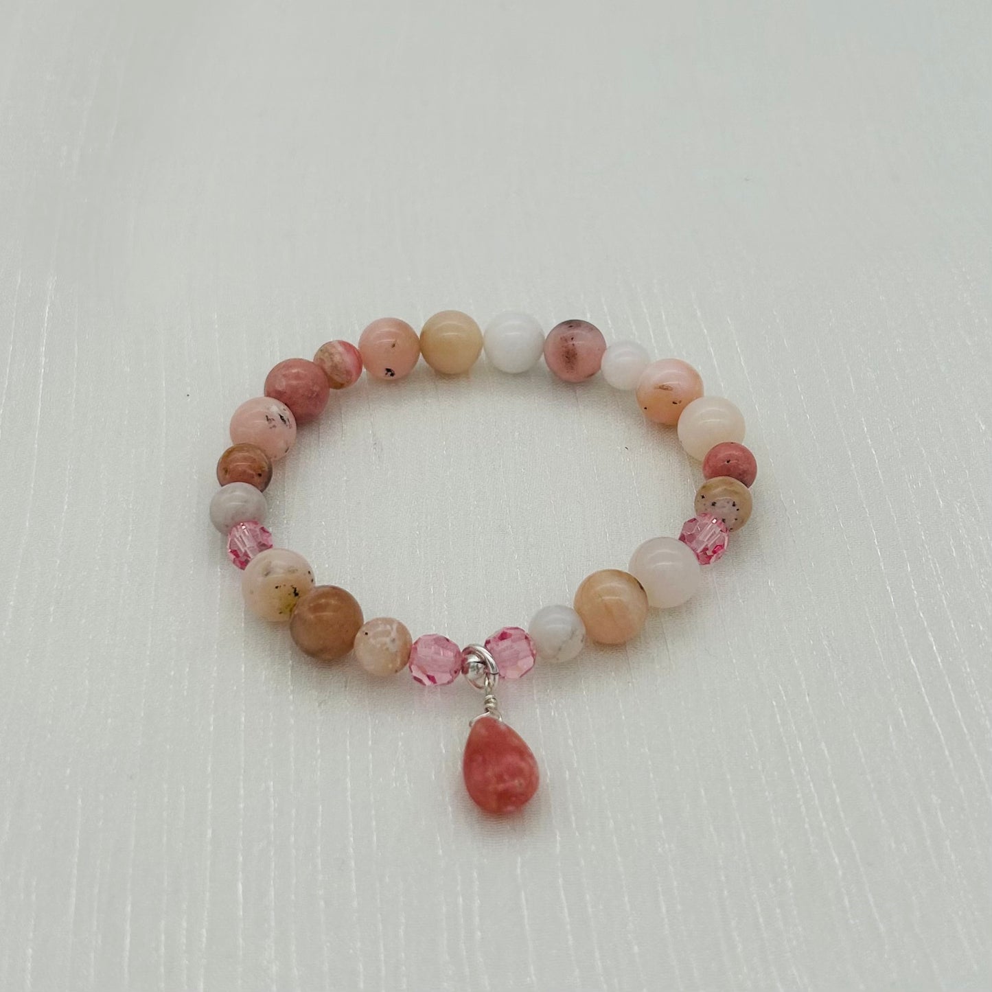 ST1991 Pink Opal Bracelet 7"