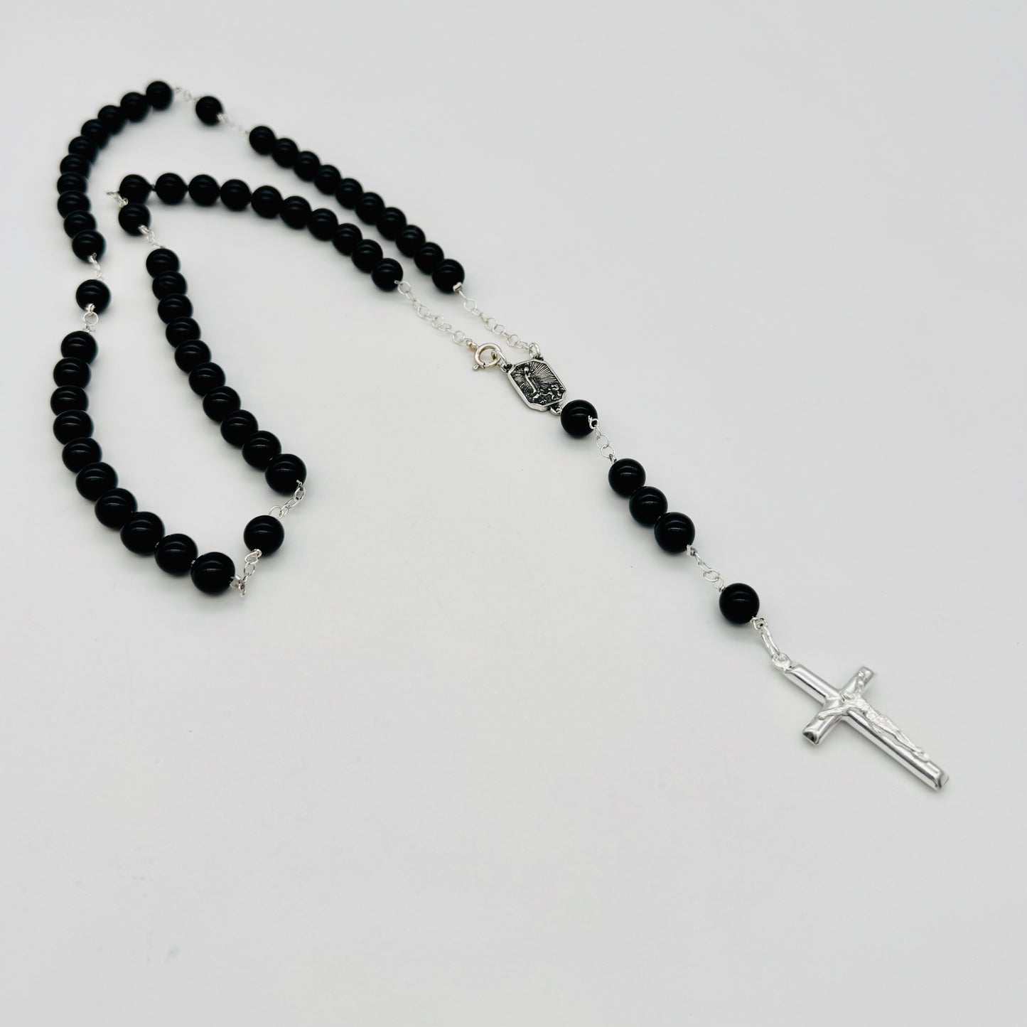 ST870 Rosary onyx 8mm. x 24"