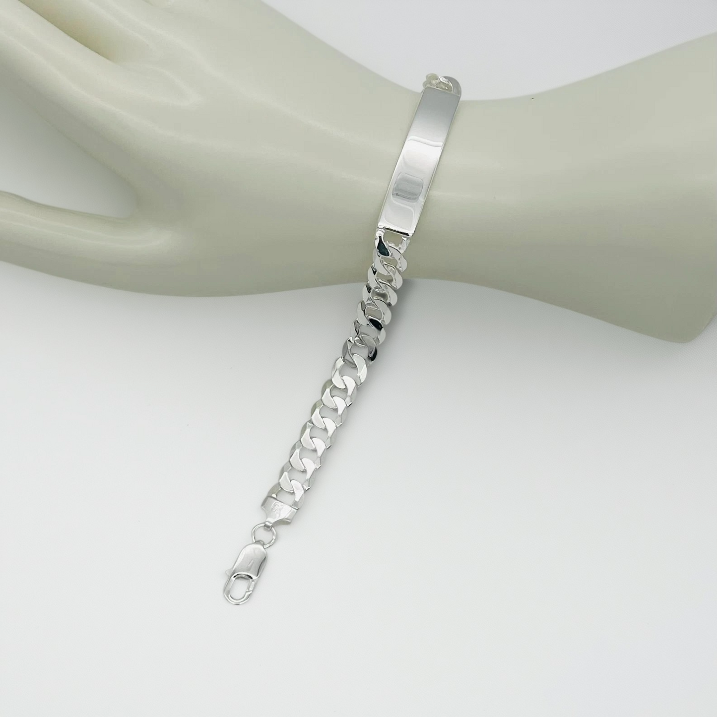S1136 Curb Link ID Bracelet 8mm. X 9"
