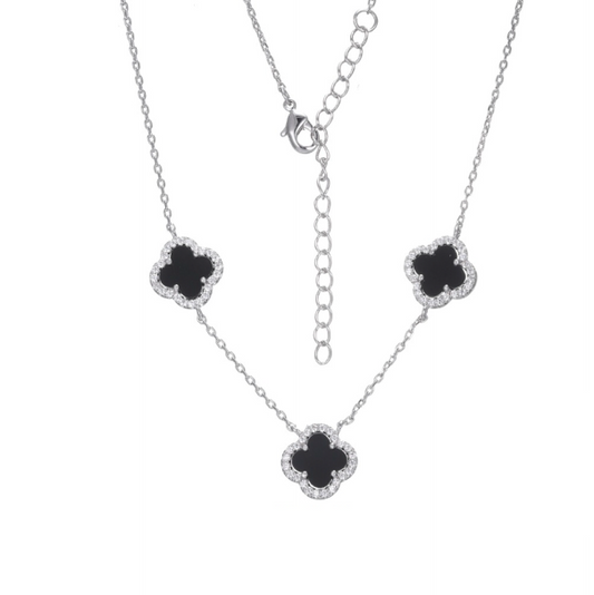 Z1884 Clover Necklace 17"