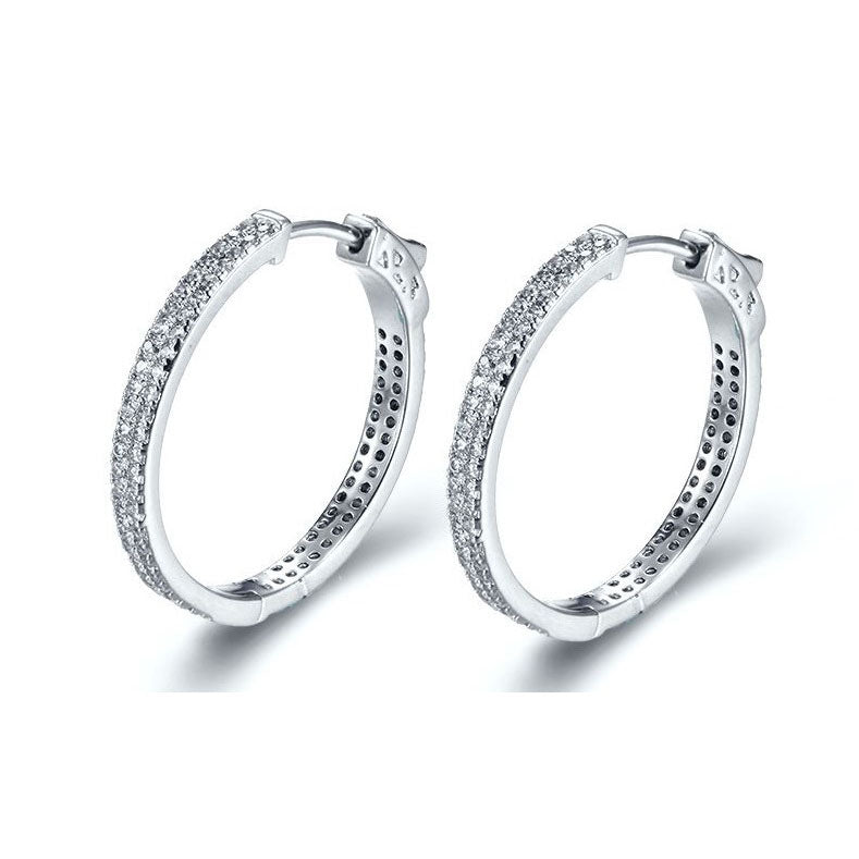 Z1240 Hoop Earrings 3mm. x 25mm.