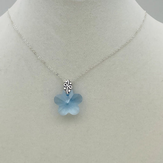 C1292P Blue Flower Pendant