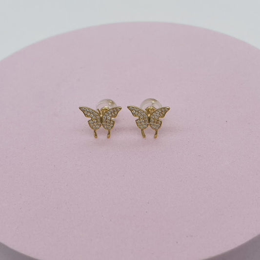 14KG215 Butterfly Earrings