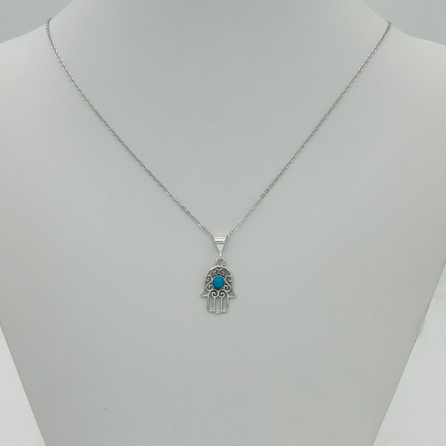 ST1986NL Hamsa Necklace 18"