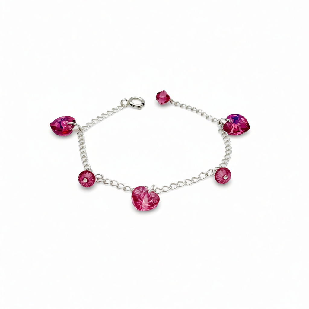 C911SW Hearts Bracelet 7"