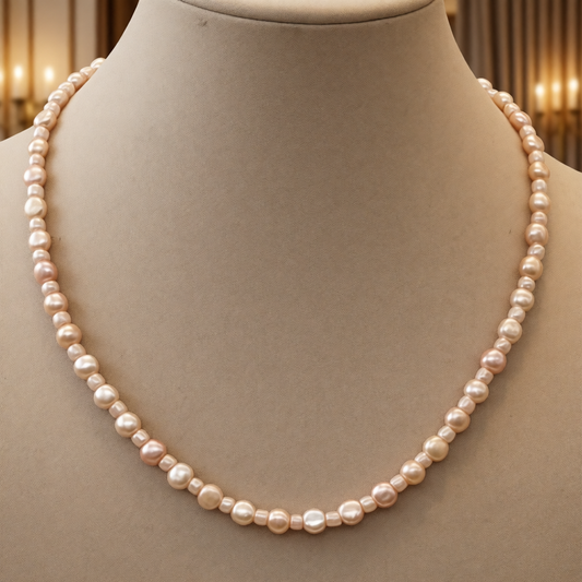 CH835 Pearls Necklace 14"