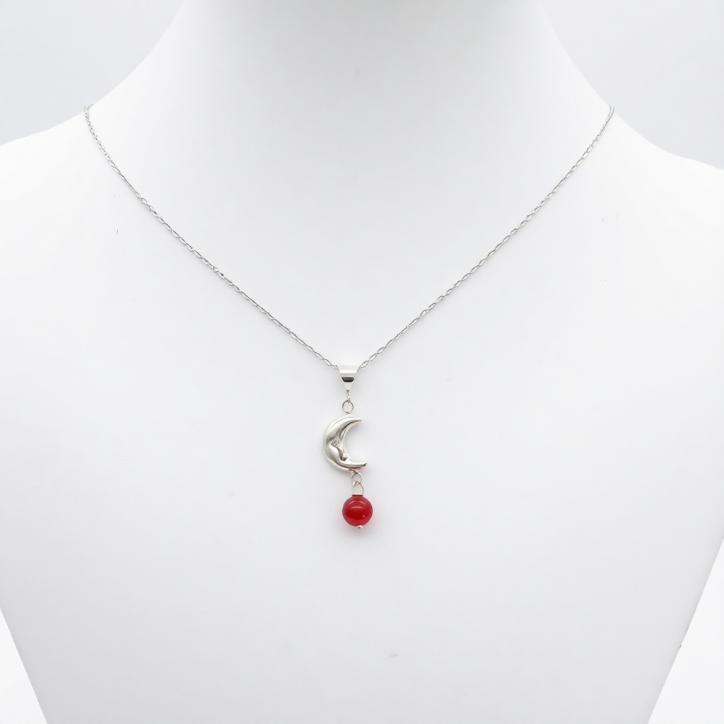 ST1402 Assorted Shapes and GemStone Necklace 18"