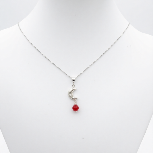 ST1402 Assorted Shapes and GemStone Necklace 18"