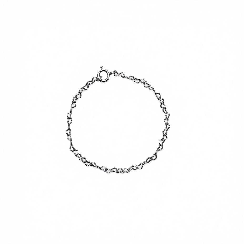 S1879 Hearts Bracelet 7"