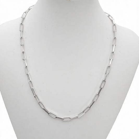 S1951 Paper Clip Chain 4.6mm. X 18"