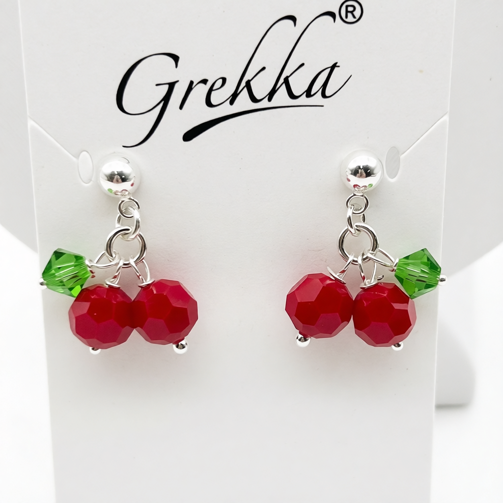 C1489 Cherry Earrings