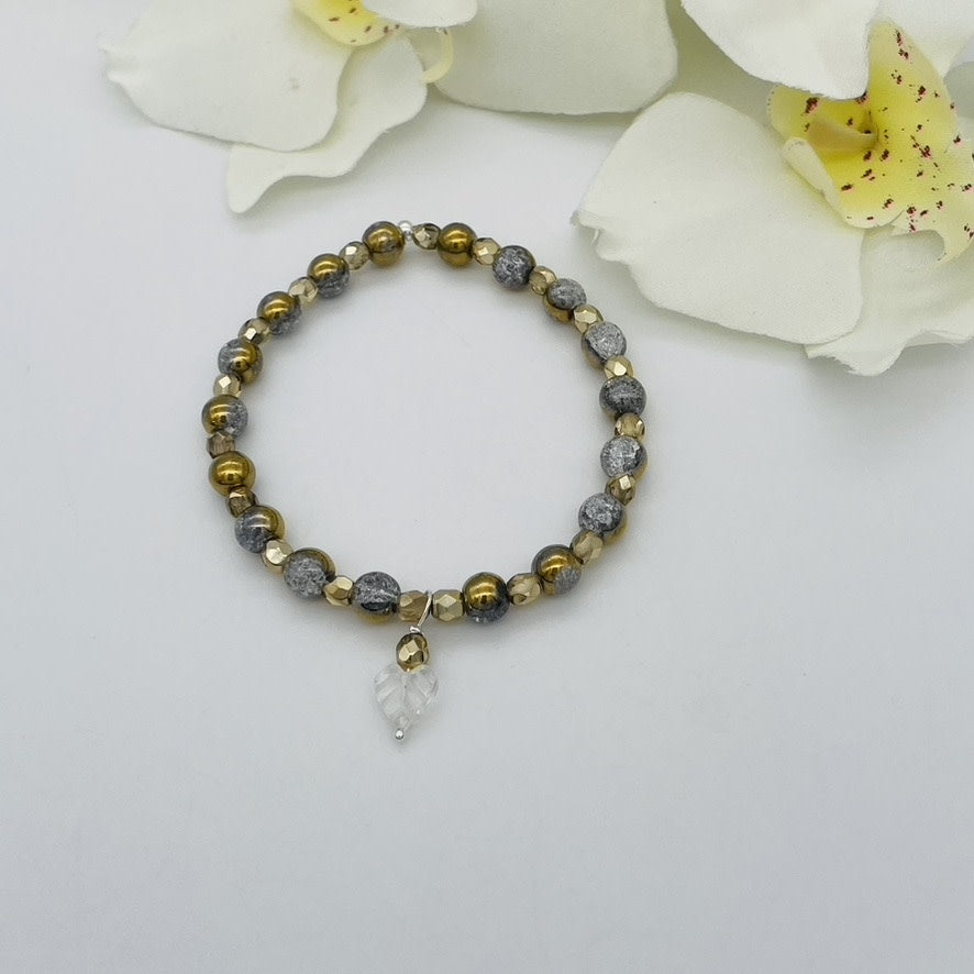 ST1791BL Rock Crystals Bracelet 7"