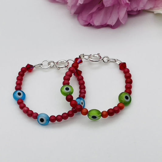 CH947BL Red Dyed Bamboo coral With Eyes 4"