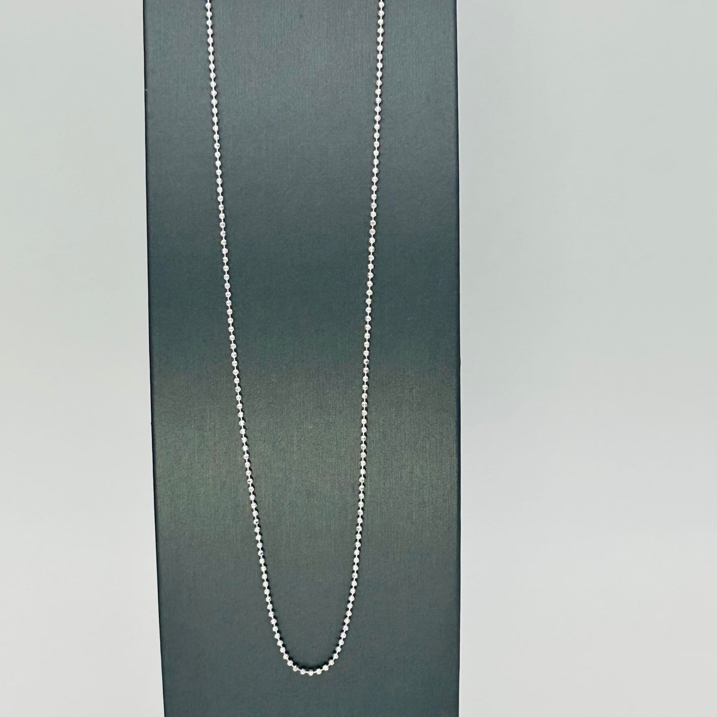 S1378 Diamond Cut Beaded Chain 1.5mm. X 24"