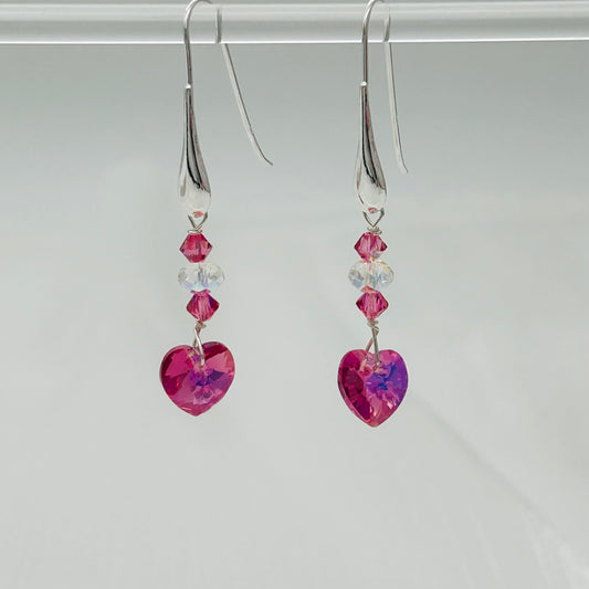 C1418SW Hearts Earrings