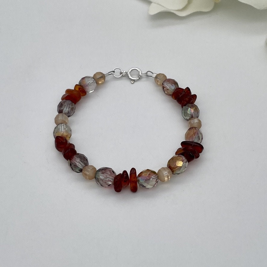 ST1515BL Amber Bracelet 7.5"