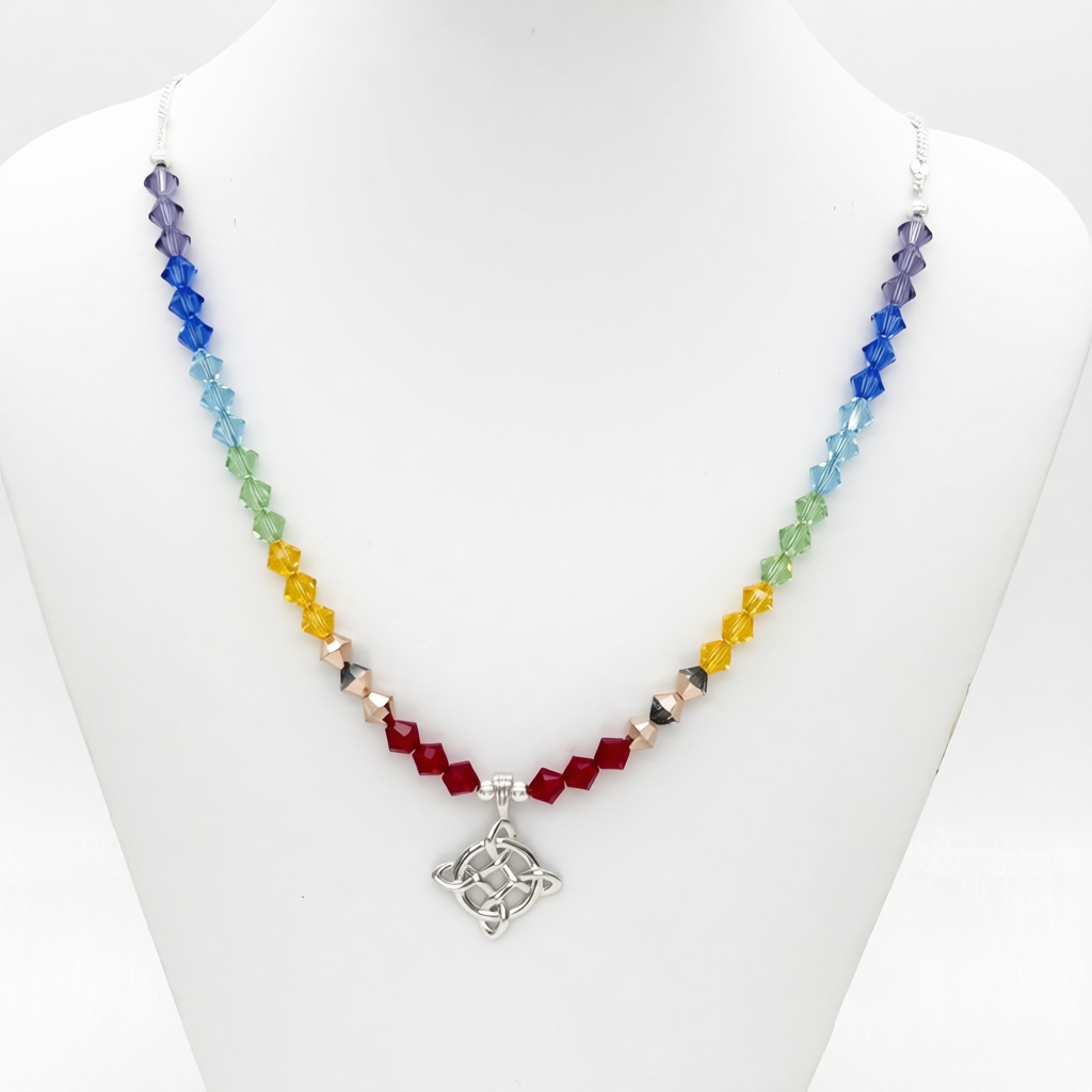 C1496NL Witch's Knot Chakra Necklace 20"