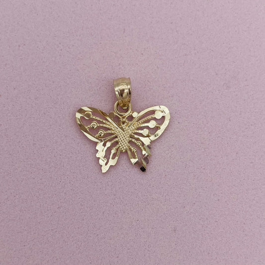 G179P 14K Gold Butterfly Pendant 15mm. X 15mm.